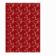 Red White Music Large Garden Flag (two Sides) by snowwhitegirl