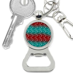 Red Teal Music Bottle Opener Key Chains by snowwhitegirl