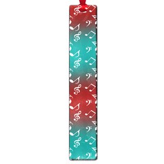 Red Teal Music Large Book Marks by snowwhitegirl