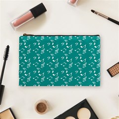 Teal Music Cosmetic Bag (medium) by snowwhitegirl