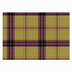 Beige Purple Plaid Large Glasses Cloth by snowwhitegirl