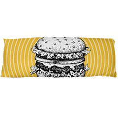 Pop Art Hamburger  Body Pillow Case Dakimakura (two Sides) by Valentinaart