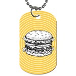 Pop art Hamburger  Dog Tag (Two Sides) Front