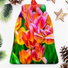 Blushing Tulip Flowers Ornament (bell) by FunnyCow