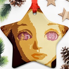 Butterfly Eyes Ornament (star) by snowwhitegirl