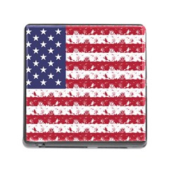 Usa Flag Halloween Holiday Nightmare Stripes Memory Card Reader (square 5 Slot) by PodArtist