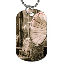 Flea Market Redord Player Dog Tag (one Side) by vintage2030