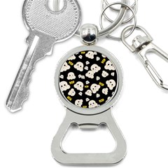 Cute Kawaii Popcorn Pattern Bottle Opener Key Chains by Valentinaart