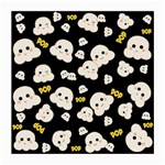 Cute Kawaii Popcorn pattern Medium Glasses Cloth (2-Side) Front