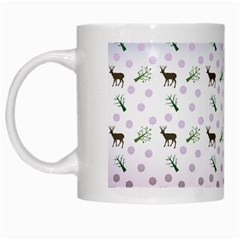 Ombre Deer Pattern White Mugs by snowwhitegirl