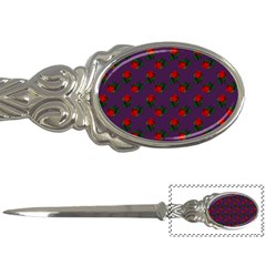 Red Roses Purple Letter Opener by snowwhitegirl