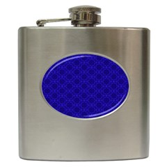 Victorian Paisley Royal Blue Pattern Hip Flask (6 Oz) by snowwhitegirl