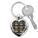 Candy Popsicles Black Key Chains (Heart)  Front