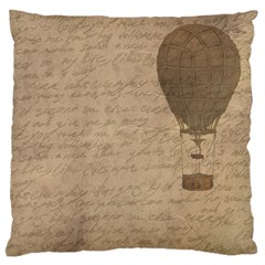 Letter Balloon Large Flano Cushion Case (one Side) by vintage2030