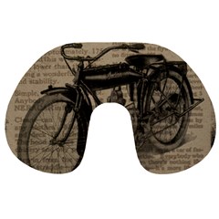 Bicycle Letter Travel Neck Pillows by vintage2030