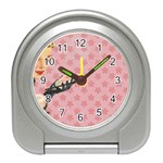 Vintage Lady Travel Alarm Clock Front