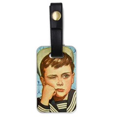 Retro Boy Luggage Tags (one Side)  by vintage2030