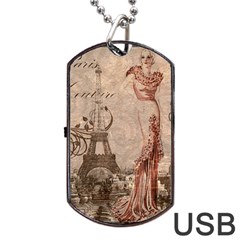 Vintage 1254690 1280 Dog Tag Usb Flash (one Side) by vintage2030