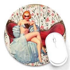 Retro 1265777 1920 Round Mousepads by vintage2030