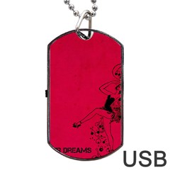 Vintage 1143360 1920 Dog Tag Usb Flash (one Side) by vintage2030