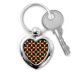 Kaleidoscope Image Background Key Chains (heart)  by Sapixe