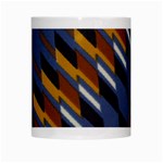 Colors Fabric Abstract Textile White Mugs Center