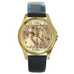 Paris 1122617 1920 Round Gold Metal Watch by vintage2030