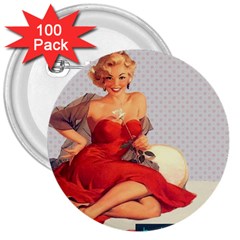 Retro 1107638 1920 3  Buttons (100 Pack)  by vintage2030