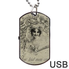 Vintage 1079414 1920 Dog Tag Usb Flash (one Side) by vintage2030