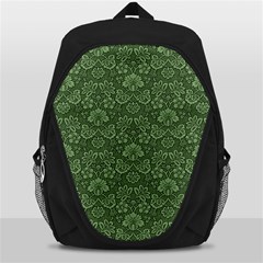 Damask Green Backpack Bag by vintage2030