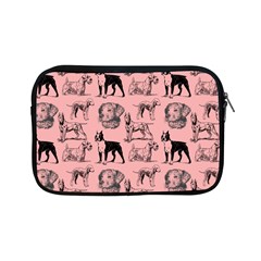 Dog Pattern Pink Apple Ipad Mini Zipper Cases by snowwhitegirl