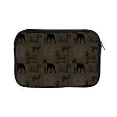 Dog Pattern Brown Apple Ipad Mini Zipper Cases by snowwhitegirl