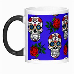 Skull Pattern Blue Morph Mugs by snowwhitegirl