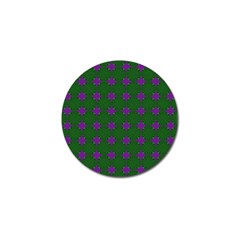 Mod Green Purple Circles Pattern Golf Ball Marker (4 Pack) by BrightVibesDesign