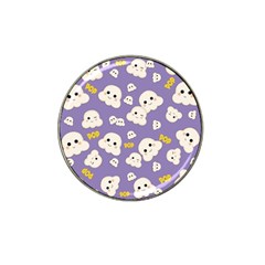 Cute Kawaii Popcorn Pattern Hat Clip Ball Marker (4 Pack) by Valentinaart