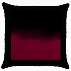 Ombre Throw Pillow Case (black) by Valentinaart