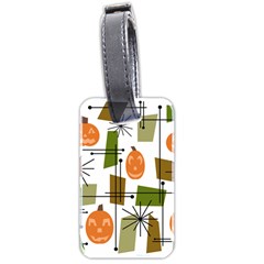 Halloween Mid Century Modern Luggage Tags (two Sides) by KayCordingly