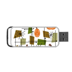 Halloween Mid Century Modern Portable Usb Flash (two Sides) by KayCordingly