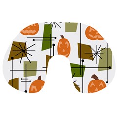 Halloween Mid Century Modern Travel Neck Pillows by KayCordingly