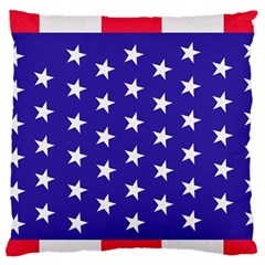 Day Independence July Background Large Flano Cushion Case (one Side) by Simbadda