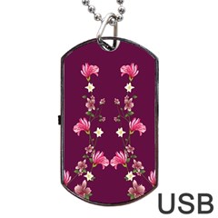 New Motif Design Textile New Design Dog Tag Usb Flash (one Side) by Simbadda