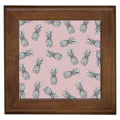 Pineapple Pattern Framed Tiles by Valentinaart