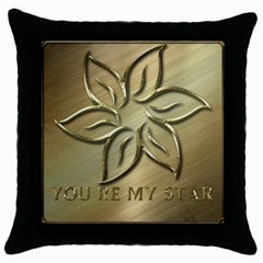 You Are My Star Throw Pillow Case (black) by NSGLOBALDESIGNS2