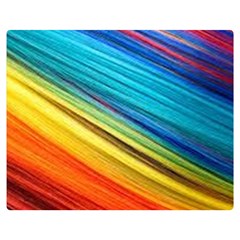 Rainbow Double Sided Flano Blanket (medium)  by NSGLOBALDESIGNS2