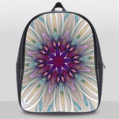 Mandala Kaleidoscope Ornament School Bag (xl) by Simbadda