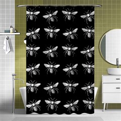 Pop Art  Bee Pattern Shower Curtain 48  X 72  (small)  by Valentinaart