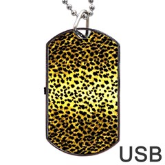 Leopard Version 2 Dog Tag Usb Flash (one Side) by dressshop