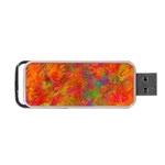 Abstract Pattern Art Canvas Portable USB Flash (Two Sides) Front