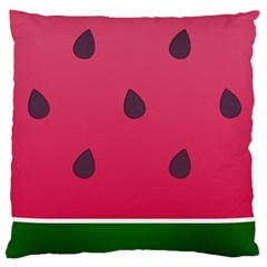 Watermelon Fruit Summer Red Fresh Large Cushion Case (one Side) by Nexatart