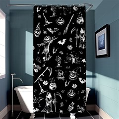 Halloween Pattern Shower Curtain 36  X 72  (stall)  by Valentinaart